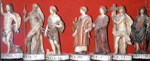 Statuettes of the week’s day