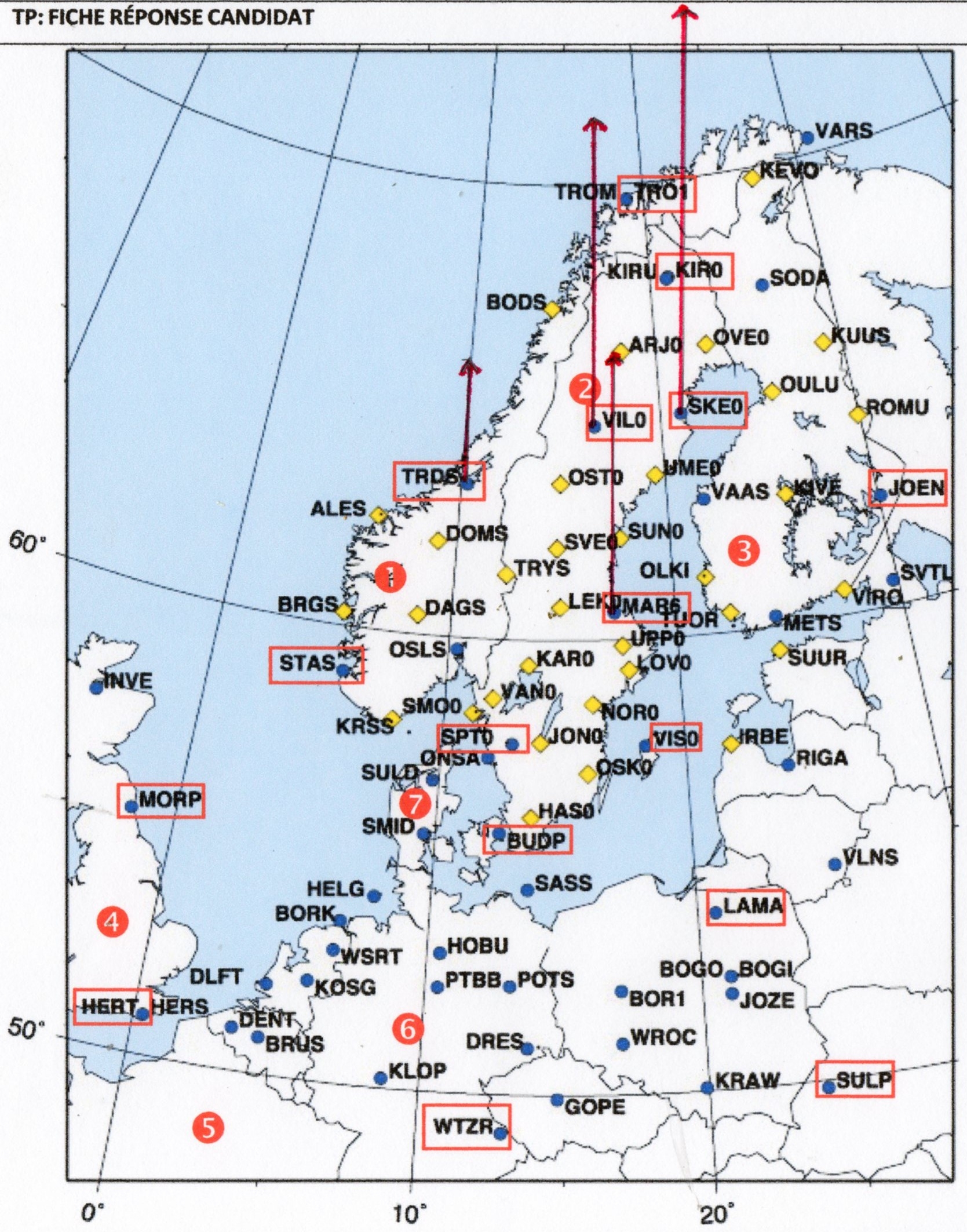 Correction carte scandinavie