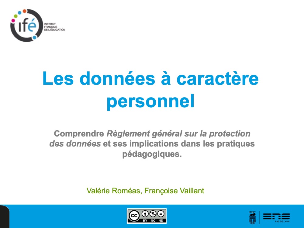 Les données à caractère personnel