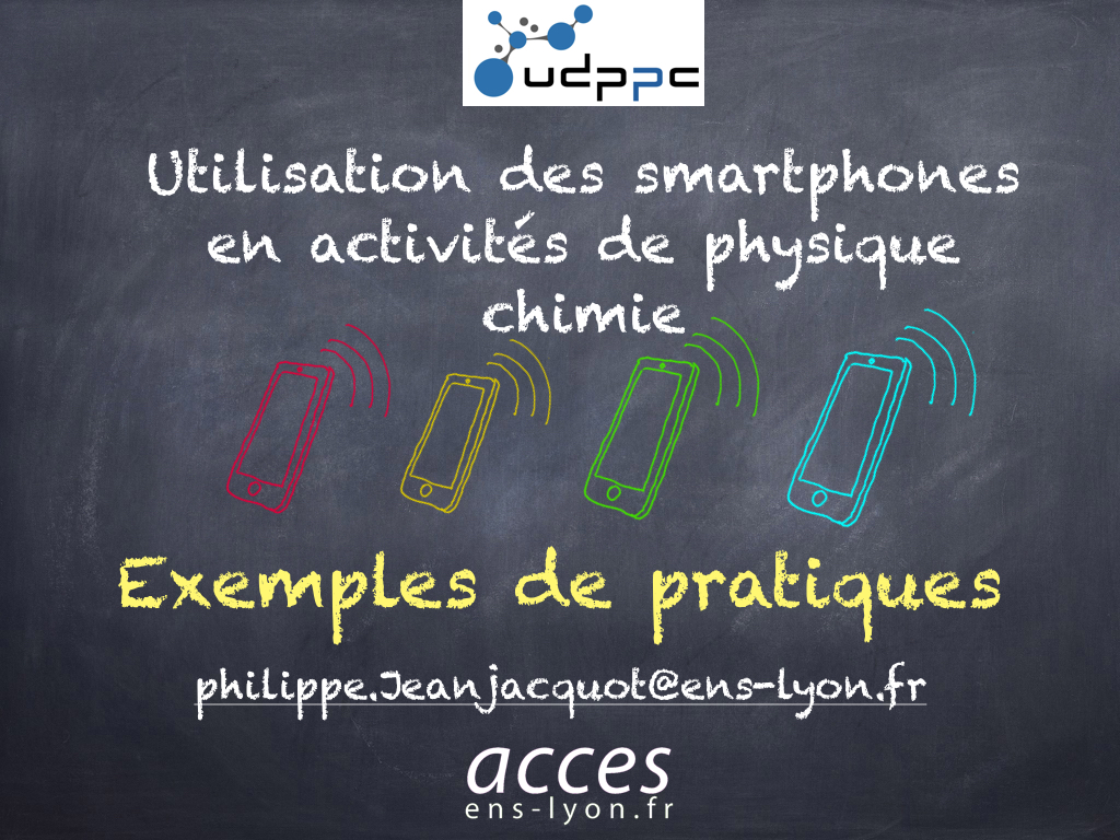 exemple d’utilisation des smartphones pour journée UDPPC à Tours