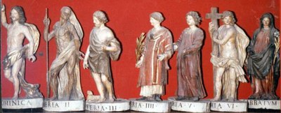 Statuettes of the week's day
