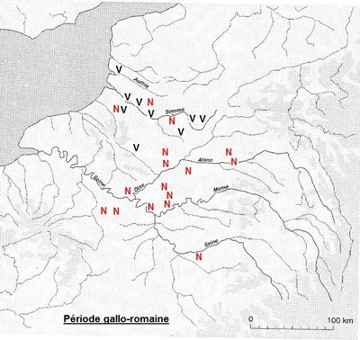 répartition des blés nus et vêtus dans la RP et le Nord à la période gallo-romaine_imag brute