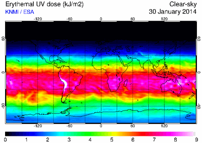 Index UV 30 Janvier 2014