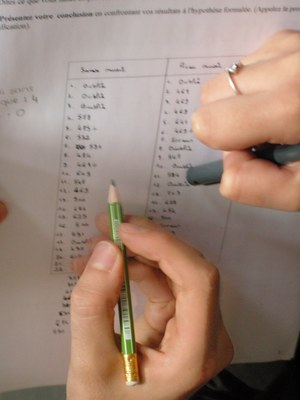 élèves comparaison papier 2