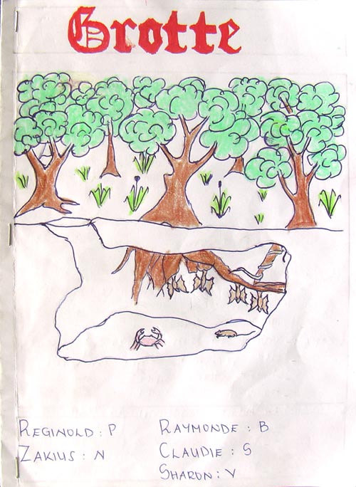 C:\Documents and Settings\fnac\Bureau\Pédagogique\Livret Biodiversité de Santo par les élèves\8eme ColSanto\grotte page garde.jpg